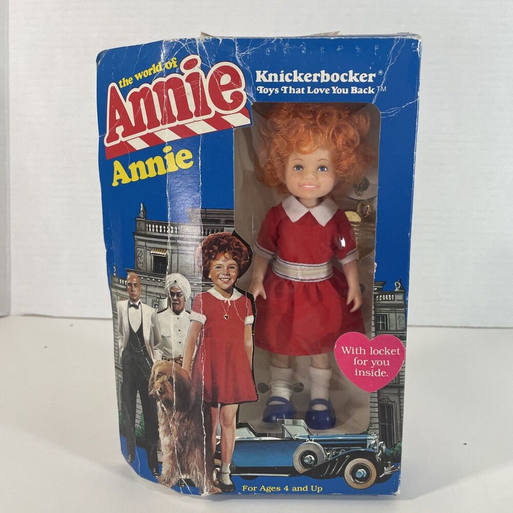Vintage 1982 6” Annie Doll The World of Annie Original Box Knockerbocker